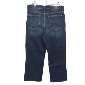 Judy Blue Wide Leg Jeans 11 30 Dark Wash‎ Stretch Denim Raw Hem Everyday Capsule